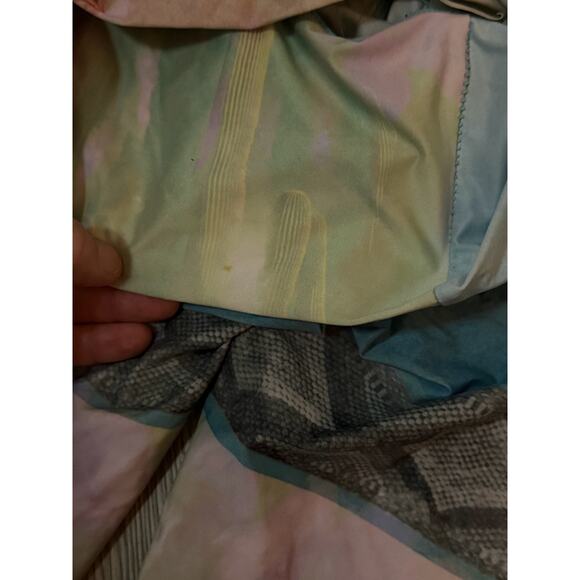 EUC Teeki feather pastel leggings yoga activewear sz S - Picture 5 of 7